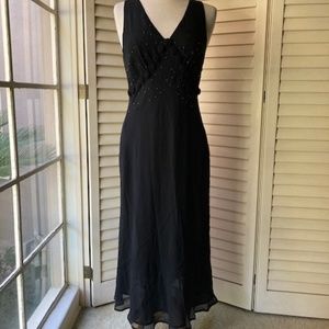 Karen Kane Black Sleeveless Silk Dress